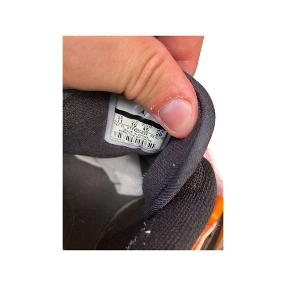 Rare 2012 Nike Air Jordan 1 Low Black Bright Citrus Size 11 - Picture 10 of 16